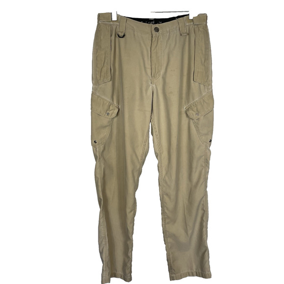 Gramicci Cargo Pants Men’s 32x32 Khaki Climbing Hiking Outdoor Zip Pockets - Picture 1 of 14